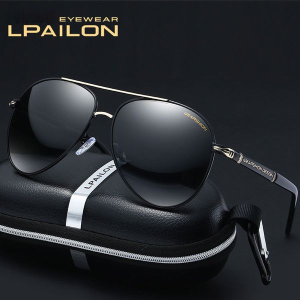 lpailon 2020 new men vintage fashion pilot sunglasses polarized classic sun glasses coating lens driving eyewear for men, White;black 
lpailon 2020 new men vintage fashion pilot sunglasses polarized classic sun glasses coating lens driving eyewear for men, White;black