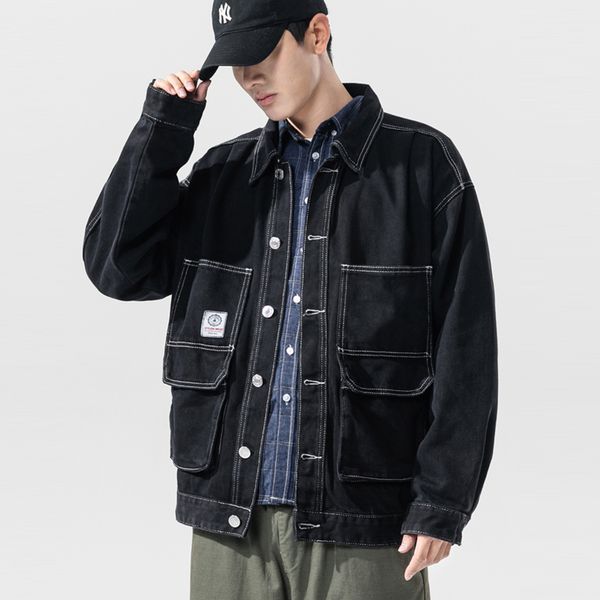 men's jackets japan style mens jeans jacket black denim hip hop streetwear cool men coat plus size m-5xl bomber for male boys, Black;brown
men's jackets japan style mens jeans jacket black denim hip hop streetwear cool men coat plus size m-5xl bomber for male boys, Black;brown