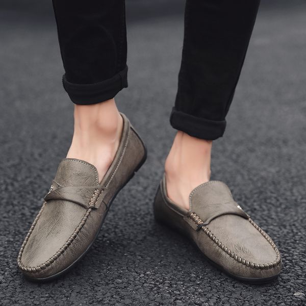 2019 spring summer new men's loafers lazy soft flat casual shoes men breathable slip-on soft leather driving shoes moccasins, Black
2019 spring summer new men's loafers lazy soft flat casual shoes men breathable slip-on soft leather driving shoes moccasins, Black