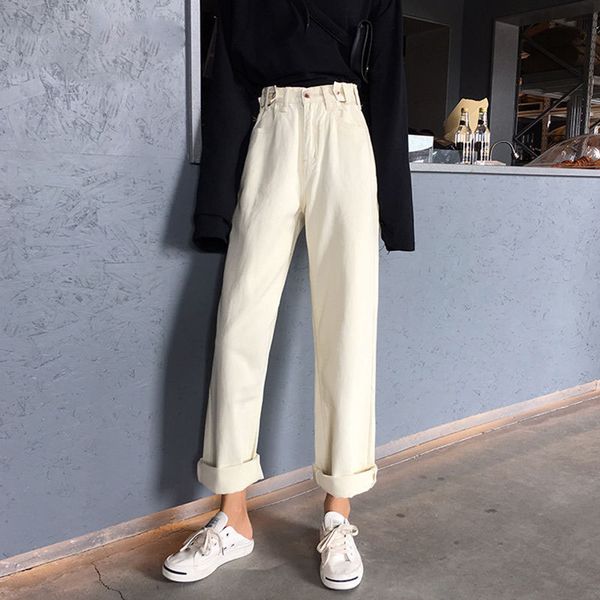 women loose high waist leisure full-length wide leg jean all-match korean white trendy harajuku daily chic denim pants, Blue
women loose high waist leisure full-length wide leg jean all-match korean white trendy harajuku daily chic denim pants, Blue