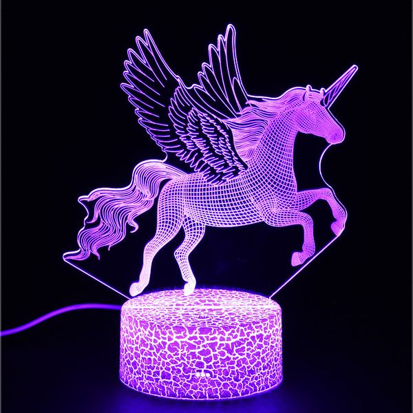 unicorn series colorful creative animal model horse 3d light led small night light gift table lamp visual light
unicorn series colorful creative animal model horse 3d light led small night light gift table lamp visual light