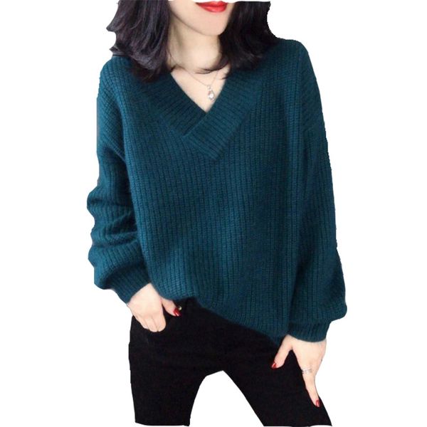 loose thick v-neck imitation alpaca velvet sleeves solid color knit bottoming shirt pullover sweater women's clothing, White;black
loose thick v-neck imitation alpaca velvet sleeves solid color knit bottoming shirt pullover sweater women's clothing, White;black