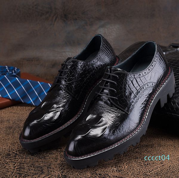 fashion2019 increase 158 thickening the bottom european version men cowhide hairstyle normal tide crocodile grain male shoe ct04, Black
fashion2019 increase 158 thickening the bottom european version men cowhide hairstyle normal tide crocodile grain male shoe ct04, Black