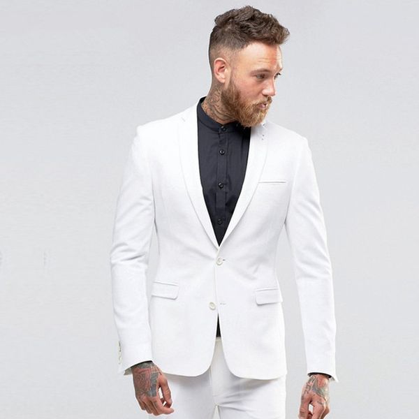 two piece notched lapel white groom wedding tuxedos custom made slim fit eveing party mens suits new (jacket + pants, Black;gray
two piece notched lapel white groom wedding tuxedos custom made slim fit eveing party mens suits new (jacket + pants, Black;gray