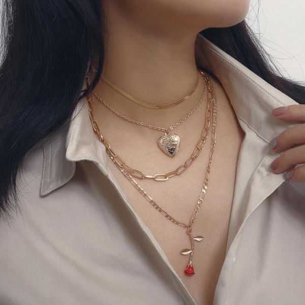 necklace for bride stainless steel necklace chain fashion set for ladies heart rose pendant, Silver
necklace for bride stainless steel necklace chain fashion set for ladies heart rose pendant, Silver