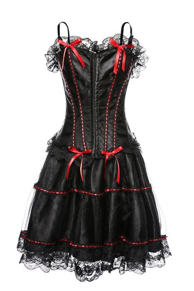 burlesques strap corset dress basques skirt lingerie 067+066 plus size s-6xl corset with skirts, Black;white
burlesques strap corset dress basques skirt lingerie 067+066 plus size s-6xl corset with skirts, Black;white