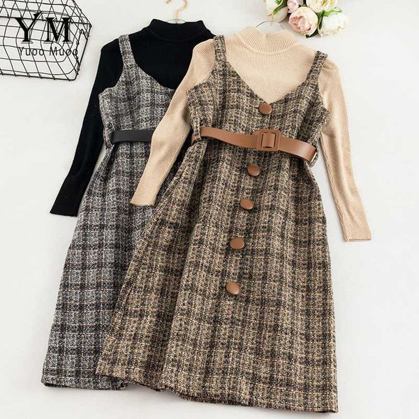 yuoomuoo урожай женщины платье 2020 осень зима brand style two piece set трикотажные свитера верхняя и шерсти плед платье женщины elegant ра, Black;gray
yuoomuoo урожай женщины платье 2020 осень зима brand style two piece set трикотажные свитера верхняя и шерсти плед платье женщины elegant ра, Black;gray