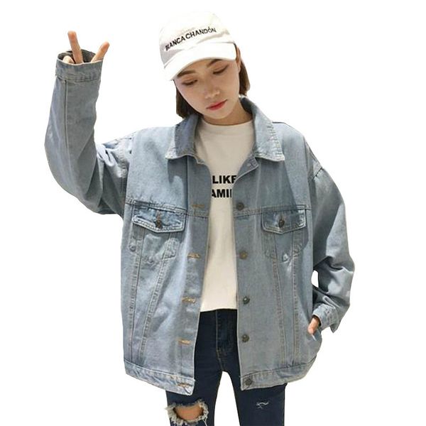 vintage solid turn down collar jean jacket for women loose casual blue fashion women coats female outwear denim feminine, Black;brown
vintage solid turn down collar jean jacket for women loose casual blue fashion women coats female outwear denim feminine, Black;brown
