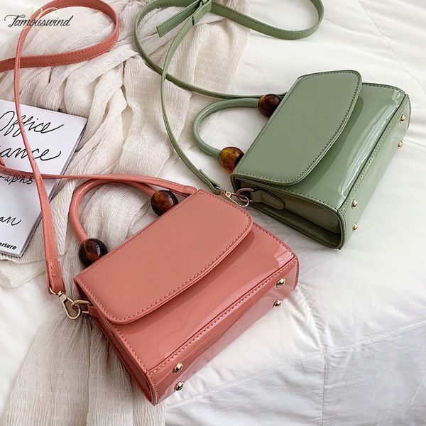 elegant female small tote bag 2020 summer new patent leather womens designer handbag casual shoulder messenger bag
elegant female small tote bag 2020 summer new patent leather womens designer handbag casual shoulder messenger bag