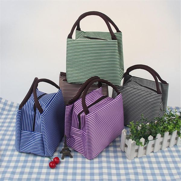 striped cold storage bags women thick lunch bag portable working lunch box bag tote bags storage box new bolsa termica, Blue;pink
striped cold storage bags women thick lunch bag portable working lunch box bag tote bags storage box new bolsa termica, Blue;pink