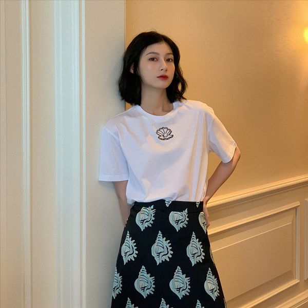 dream trend dt edition pearl short-sleeved female ins fashionable t-shirt shell shell women's 2020 female summer t-shirt, White
dream trend dt edition pearl short-sleeved female ins fashionable t-shirt shell shell women's 2020 female summer t-shirt, White