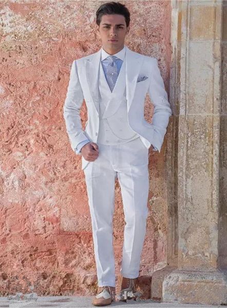 new custom slim fit white men suits wedding groom tuxedos 3 pieces (jacket+pants+vest) man blazer prom wear 450, Black;gray
new custom slim fit white men suits wedding groom tuxedos 3 pieces (jacket+pants+vest) man blazer prom wear 450, Black;gray