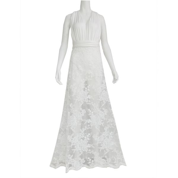 cross-border european and american womens v-neck lace evening dress popular seaside holiday beach dress, White;black
cross-border european and american womens v-neck lace evening dress popular seaside holiday beach dress, White;black