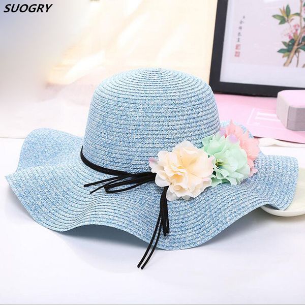 2018 retail 5 colors summer children flower simple wavy large brimmed straw hat boys girls beach hats parent-child sun hat, Blue;gray
2018 retail 5 colors summer children flower simple wavy large brimmed straw hat boys girls beach hats parent-child sun hat, Blue;gray