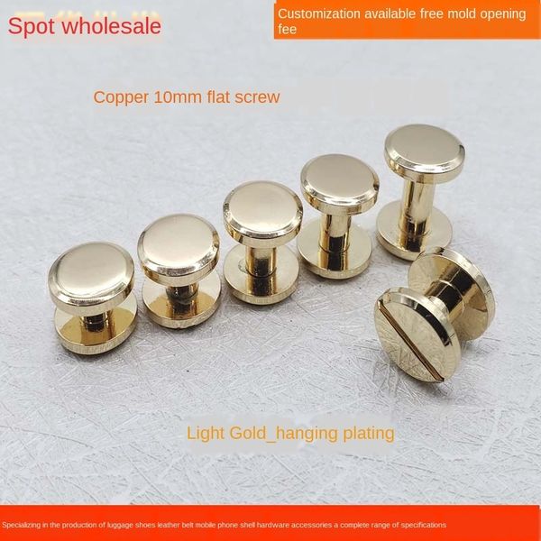 copper 10mm light golden flat belt i-type accessory screw screw rivet nut buckle belt accessories, Slivery;black
copper 10mm light golden flat belt i-type accessory screw screw rivet nut buckle belt accessories, Slivery;black