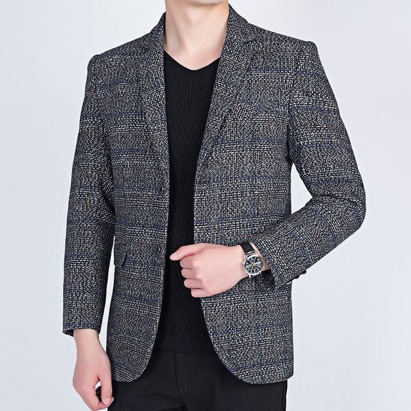 2020 middle-aged men suit jacket autumn new mens plaid suit blazer fashion casual jackets and coats 3xl, White;black
2020 middle-aged men suit jacket autumn new mens plaid suit blazer fashion casual jackets and coats 3xl, White;black