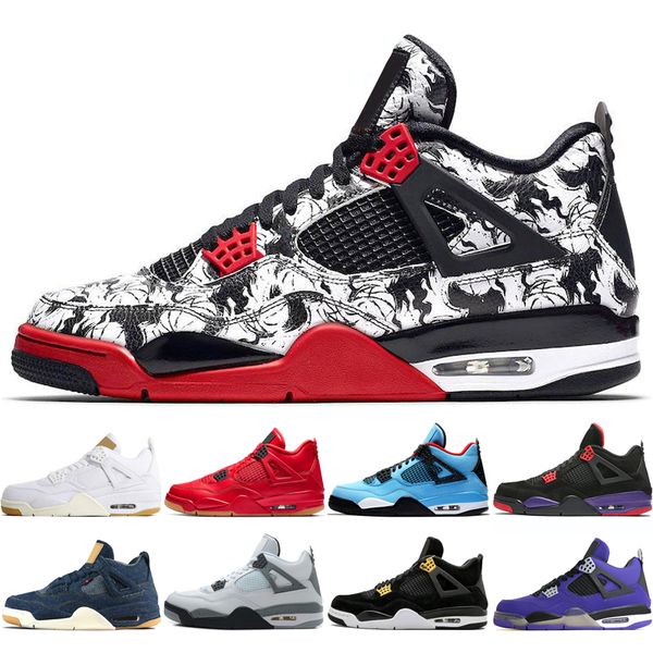 2019 Hot New 4 4s Black Gum Day Men Basketball Shoes Travis Scotts Raptors White Cement Royalty Denim Blue men sport sneakers designer
2019 Hot New 4 4s Black Gum Day Men Basketball Shoes Travis Scotts Raptors White Cement Royalty Denim Blue men sport sneakers designer