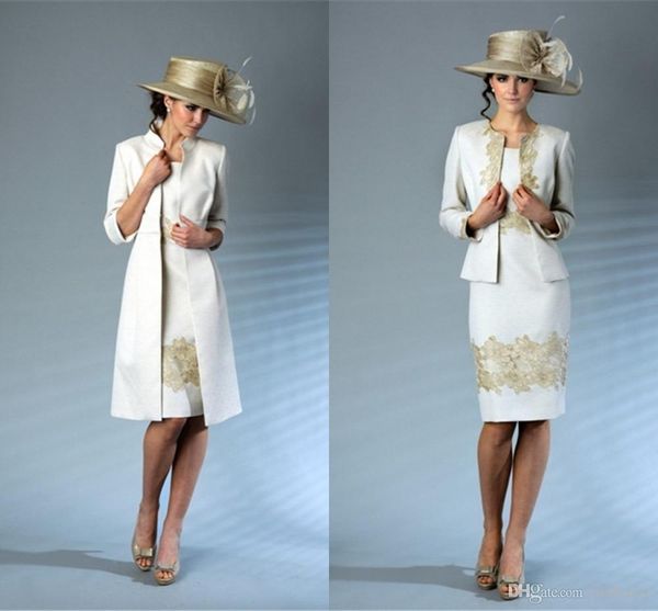 knee length mother of the bride dresses gold appliques elegant pant suits new arrival 2018 vestidos de novia ing, Black;coppery
knee length mother of the bride dresses gold appliques elegant pant suits new arrival 2018 vestidos de novia ing, Black;coppery