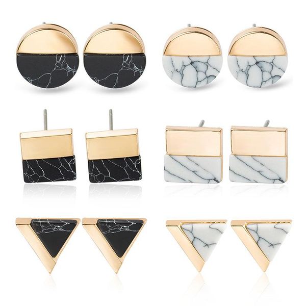 geometric earring round square triangle white kpop marble stone earrings beautifully luxury jewelry simple round natural stone earrings, Golden;silver
geometric earring round square triangle white kpop marble stone earrings beautifully luxury jewelry simple round natural stone earrings, Golden;silver