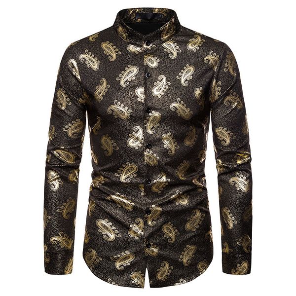 steampunk paisley floral gold bronzing mens dress shirt brand new long sleeve shirts wedding party camisa masculina black xxl, White;black
steampunk paisley floral gold bronzing mens dress shirt brand new long sleeve shirts wedding party camisa masculina black xxl, White;black