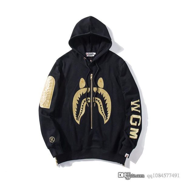 дизайнер hoodie 2019 весна осень вышитые позолоченного zipper свитер пара толстовки, Black
дизайнер hoodie 2019 весна осень вышитые позолоченного zipper свитер пара толстовки, Black