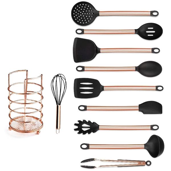 11pcs медным покрытием ручки силиконовые инструменты кухни гаджеты антипригарной cooking лопатка ложка набор инструментов набор кухонной пос
11pcs медным покрытием ручки силиконовые инструменты кухни гаджеты антипригарной cooking лопатка ложка набор инструментов набор кухонной пос