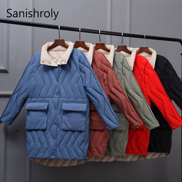 sanishroly autumn winter women midi long coat ladies ultra light down coat parka white duck down jacket outwears plus size se675, Black
sanishroly autumn winter women midi long coat ladies ultra light down coat parka white duck down jacket outwears plus size se675, Black