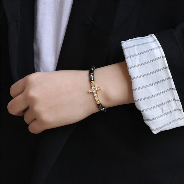 men metal beads cross bracelets prayer bead bracelet women colorful yoga jewelry homme, Golden;silver
men metal beads cross bracelets prayer bead bracelet women colorful yoga jewelry homme, Golden;silver