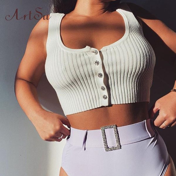 solid color ribbed knitting tank clubwear women summer basic black white u neck female crop 2020
solid color ribbed knitting tank clubwear women summer basic black white u neck female crop 2020