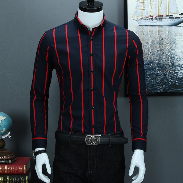 100% pure cotton button-down collar striped business casual men shirts long sleeve brand formal men dress shirts, White;black
100% pure cotton button-down collar striped business casual men shirts long sleeve brand formal men dress shirts, White;black