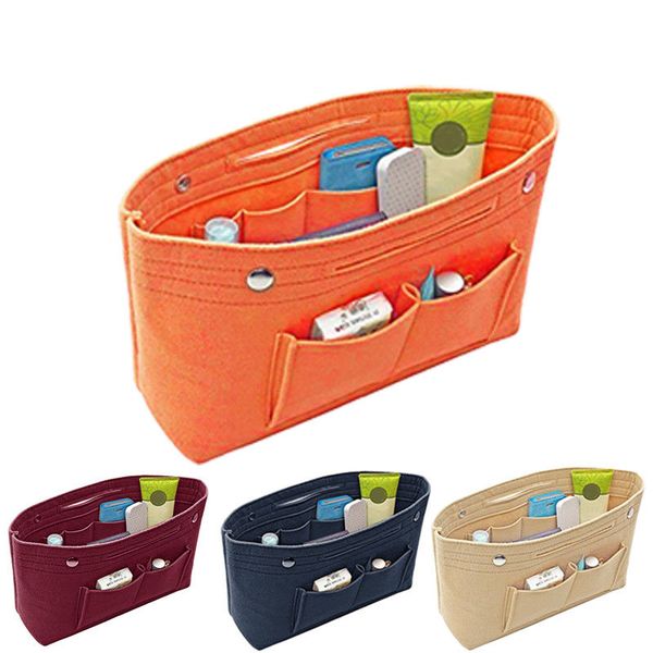 women portable cosmetic bag felt fabric purse handbag organizer bag multi pocket insert
women portable cosmetic bag felt fabric purse handbag organizer bag multi pocket insert