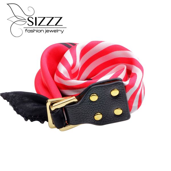 sizzz 42cm long 2.5cm wide multi - functional ladies scarves deduction to spread the striped scarf wrap bracelets for women, Golden;silver
sizzz 42cm long 2.5cm wide multi - functional ladies scarves deduction to spread the striped scarf wrap bracelets for women, Golden;silver