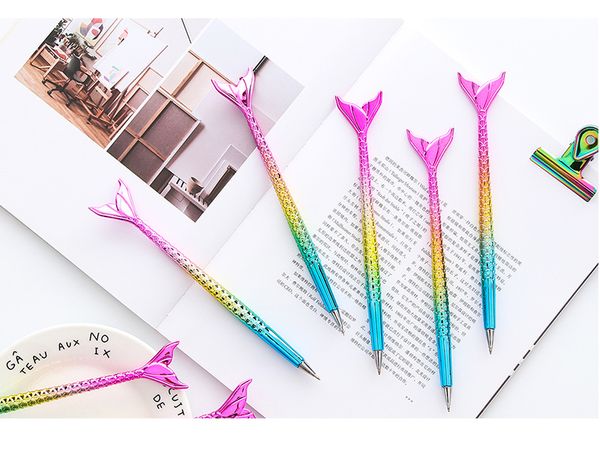novelty mermaid ballpoint pen creative rainbow colors roller ball pens for writing girls gift school supplies cute stationery luxury pens, Blue;orange
novelty mermaid ballpoint pen creative rainbow colors roller ball pens for writing girls gift school supplies cute stationery luxury pens, Blue;orange
