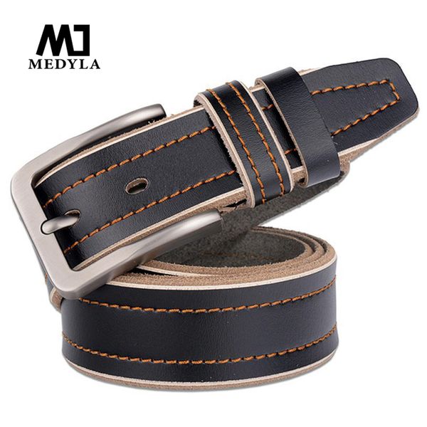 medyla new fashion cowhide leather men's belt pin buckle casual belt men's pants, Black;brown
medyla new fashion cowhide leather men's belt pin buckle casual belt men's pants, Black;brown