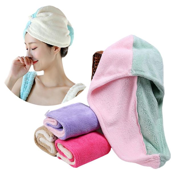 women bathroom super absorbent quick-drying microfiber bath towel hair dry cap salon towel
women bathroom super absorbent quick-drying microfiber bath towel hair dry cap salon towel