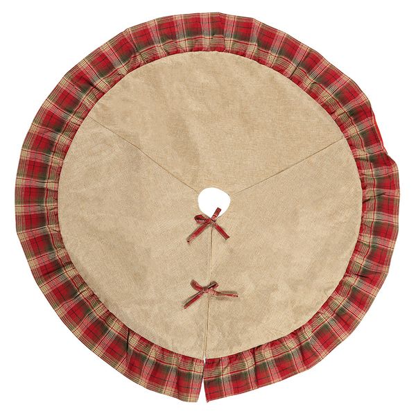 1pc 120cm lattice edge christmas tree skirt new year decoration ruffle edge xmas tree foot cover carpet merry christmas supplies
1pc 120cm lattice edge christmas tree skirt new year decoration ruffle edge xmas tree foot cover carpet merry christmas supplies