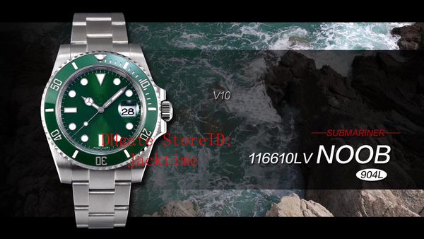 noobf luxury watch v10 edition 904l steel 116610 116610lv green ceramic eta 2836 movement mechanical automatic mens watches, Slivery;brown
noobf luxury watch v10 edition 904l steel 116610 116610lv green ceramic eta 2836 movement mechanical automatic mens watches, Slivery;brown
