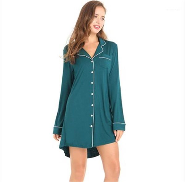 pajamas home clothing lapel women pajamas dress fashion comfortable loose long sleeve casual dresses female new solid color, Black;gray
pajamas home clothing lapel women pajamas dress fashion comfortable loose long sleeve casual dresses female new solid color, Black;gray