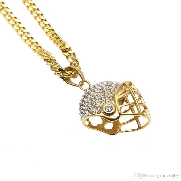 men stainless steel pave sport football paseball helmet pendant charm gold bling cz rhinestone hip hop necklace jewelry, Silver
men stainless steel pave sport football paseball helmet pendant charm gold bling cz rhinestone hip hop necklace jewelry, Silver
