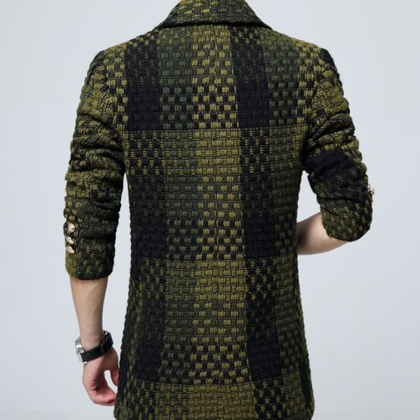 winter mens warm wool coat retro classic plaid lapel slim fit sobretudo masculino casual overcoat korean trench plus size m-3xl, Black
winter mens warm wool coat retro classic plaid lapel slim fit sobretudo masculino casual overcoat korean trench plus size m-3xl, Black