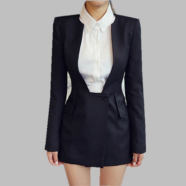 hamaliel new 2019 spring office ladies blazer coat business black long sleeve slim v neck jacket foarmal work all-match blazer, White;black
hamaliel new 2019 spring office ladies blazer coat business black long sleeve slim v neck jacket foarmal work all-match blazer, White;black