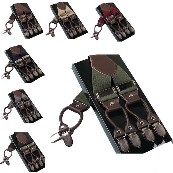 3.5cm suspenders elastic y-shape adjustable buckles six buttons design men women 2018 new trousers straps accessory, Black;white
3.5cm suspenders elastic y-shape adjustable buckles six buttons design men women 2018 new trousers straps accessory, Black;white