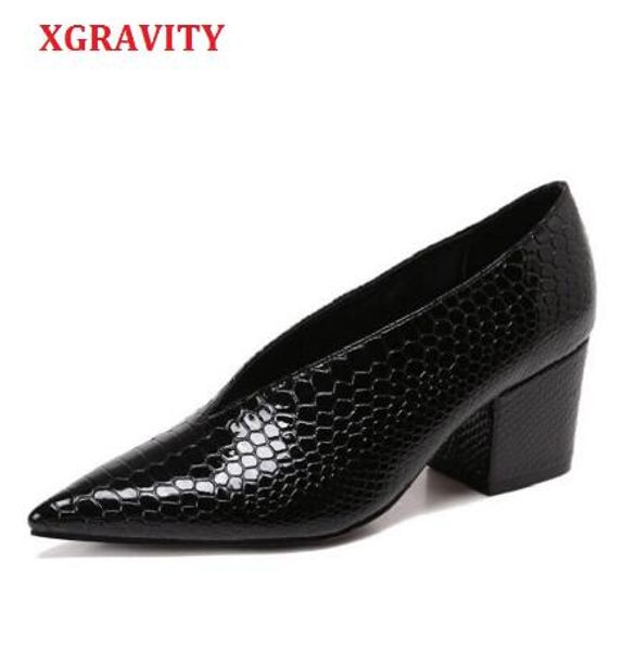 xgravity crocodile pattern designer vintage evening shoes ladies fashion pointed toe v cut woman shoes high heel pumps sexy, Black
xgravity crocodile pattern designer vintage evening shoes ladies fashion pointed toe v cut woman shoes high heel pumps sexy, Black