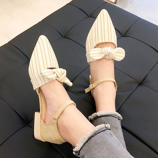 2020 new summer sandals women shoes woman pointed toe bow knot ladies shoes striped cover square low heels casual, Black
2020 new summer sandals women shoes woman pointed toe bow knot ladies shoes striped cover square low heels casual, Black