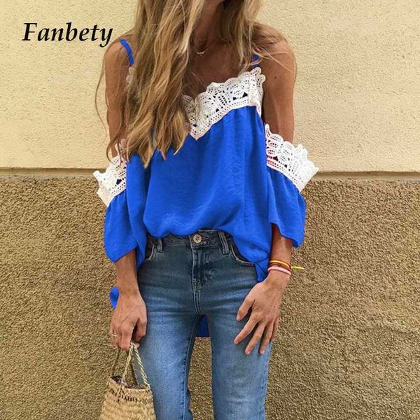 summer v neck lace blouse shirt 2020 women off shoulder partchwork blouses ladies casual straped streetwear blusas 3xl, White
summer v neck lace blouse shirt 2020 women off shoulder partchwork blouses ladies casual straped streetwear blusas 3xl, White