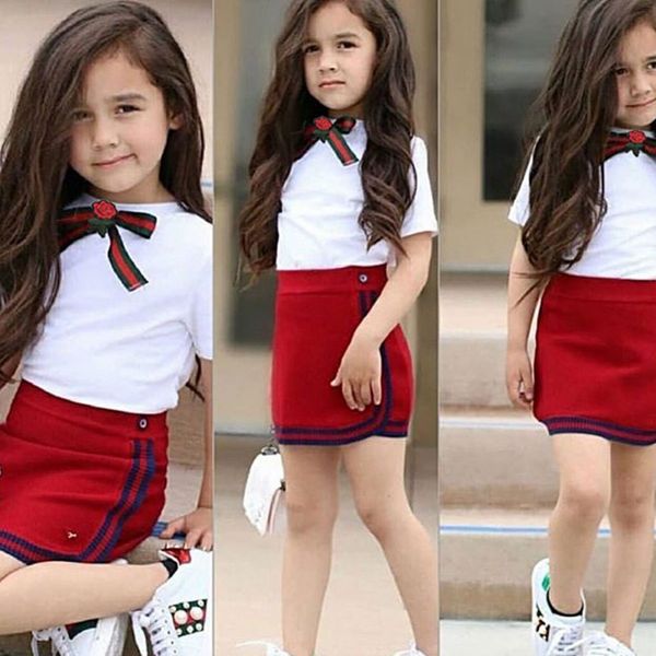 summer baby girl clotnes set short sleeve cotton t-shirt blouse mini skirts casual outfits set 1 #25a, White
summer baby girl clotnes set short sleeve cotton t-shirt blouse mini skirts casual outfits set 1 #25a, White