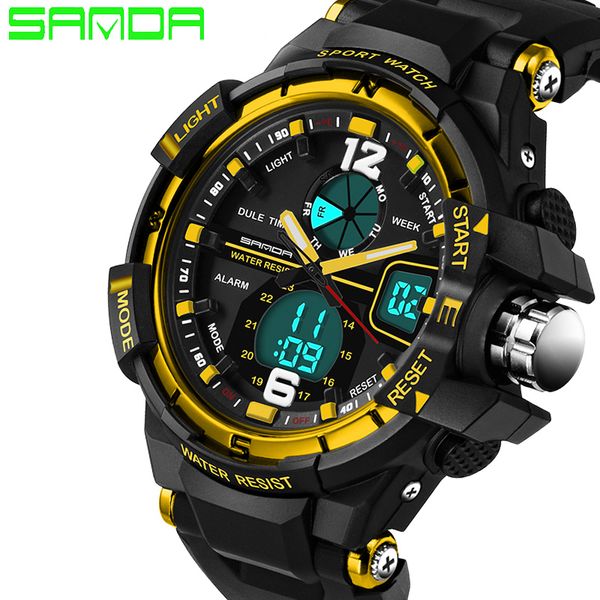 2019 new male fashion sport wristwatches sanda watch men 3atm 30m dive led digital analog quartz watches, Slivery;brown
2019 new male fashion sport wristwatches sanda watch men 3atm 30m dive led digital analog quartz watches, Slivery;brown