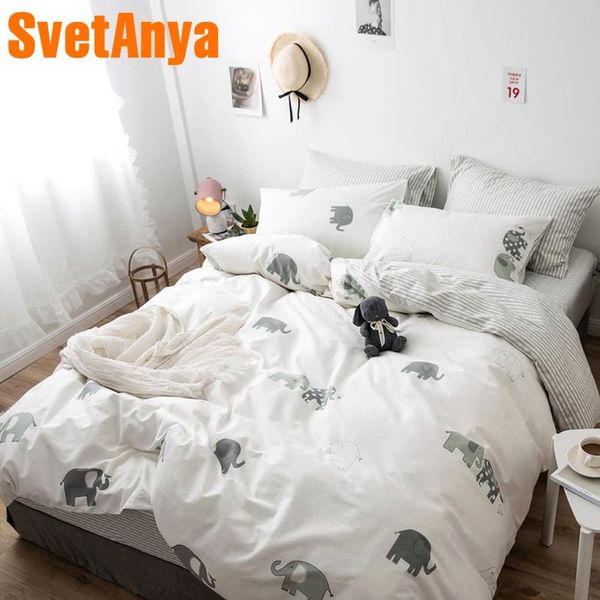 svetanya cotton bedlinen elephant printed bedding set single double bed size