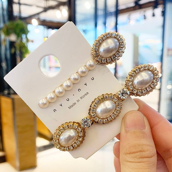 new korea pearl hair pins rhinestone flower side clip hairpins word folder duckbill clip retro women wedding hair accessories 36, Golden;white
new korea pearl hair pins rhinestone flower side clip hairpins word folder duckbill clip retro women wedding hair accessories 36, Golden;white