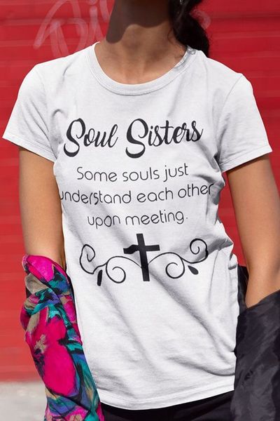 soul sisters some souls just understand each other upon meeting t-shirt vintage quote art christian women grunge tee tshirt, White
soul sisters some souls just understand each other upon meeting t-shirt vintage quote art christian women grunge tee tshirt, White